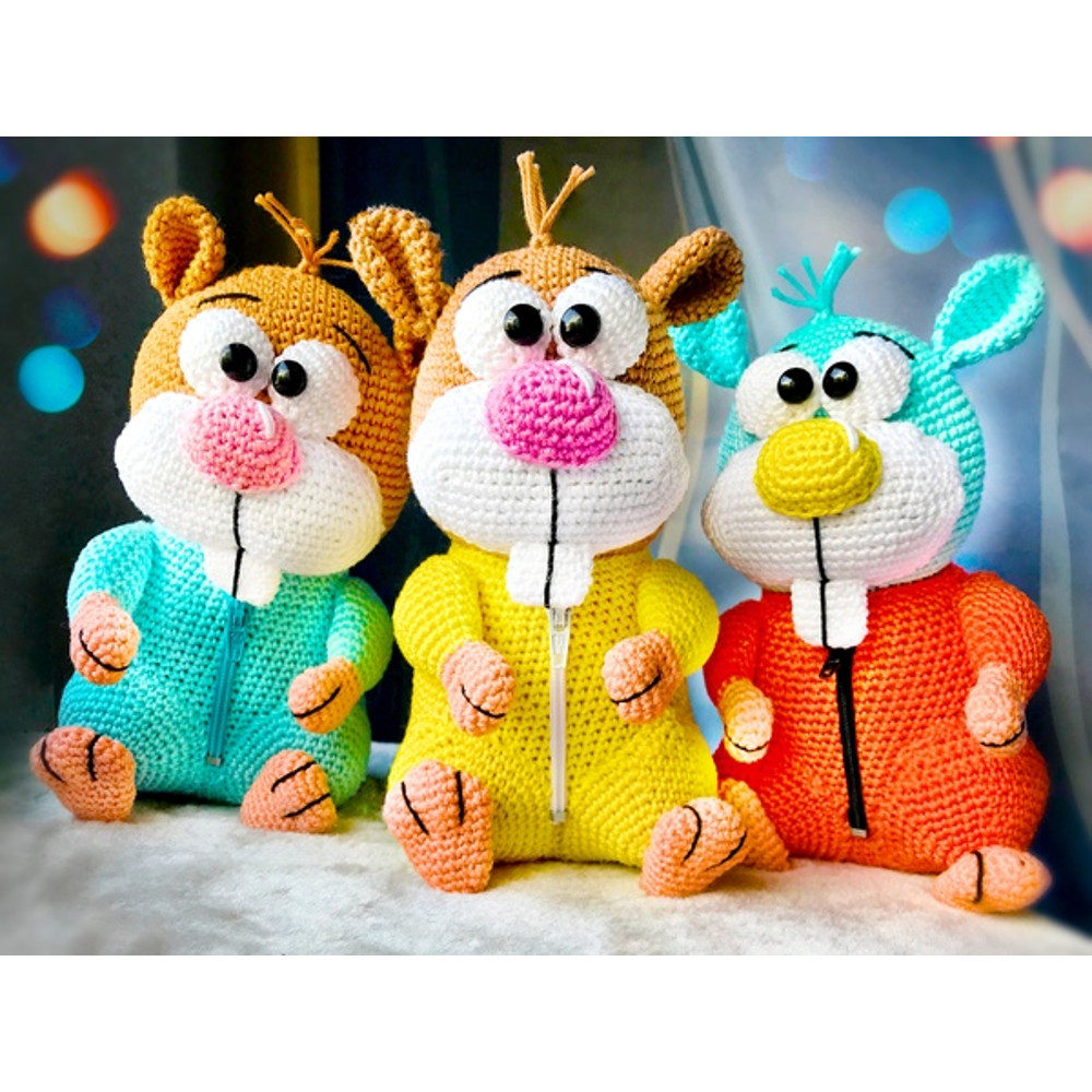 Crochet PATTERN Hamster No Sew Amigurumi Tutorial PDF In English Toy Amigurumi Handmade Childrens Gift For The Chris 0