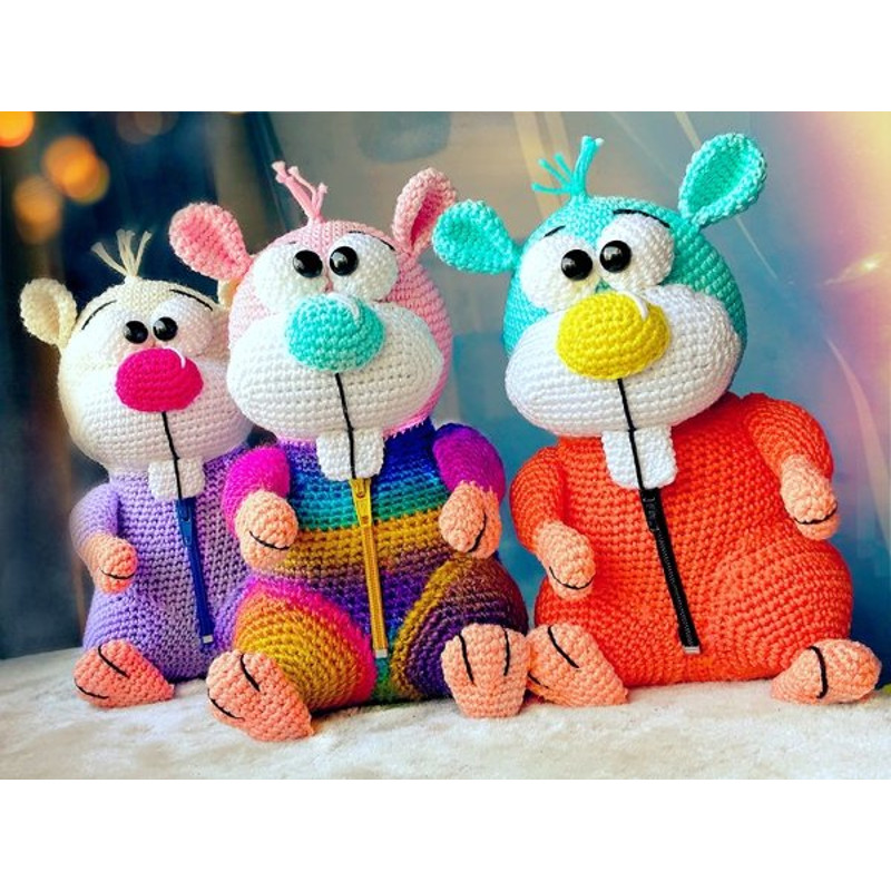 Crochet PATTERN Hamster No Sew Amigurumi Tutorial PDF In English Toy Amigurumi Handmade Childrens Gift For The Chris 2