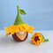 Sunflower Gnome Crochet Pattern Spring Garden Flower PDF Tutorial Garden Gnome Flower Gnome 11