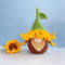 Sunflower Gnome Crochet Pattern Spring Garden Flower PDF Tutorial Garden Gnome Flower Gnome 14