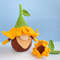 Sunflower Gnome Crochet Pattern Spring Garden Flower PDF Tutorial Garden Gnome Flower Gnome 17