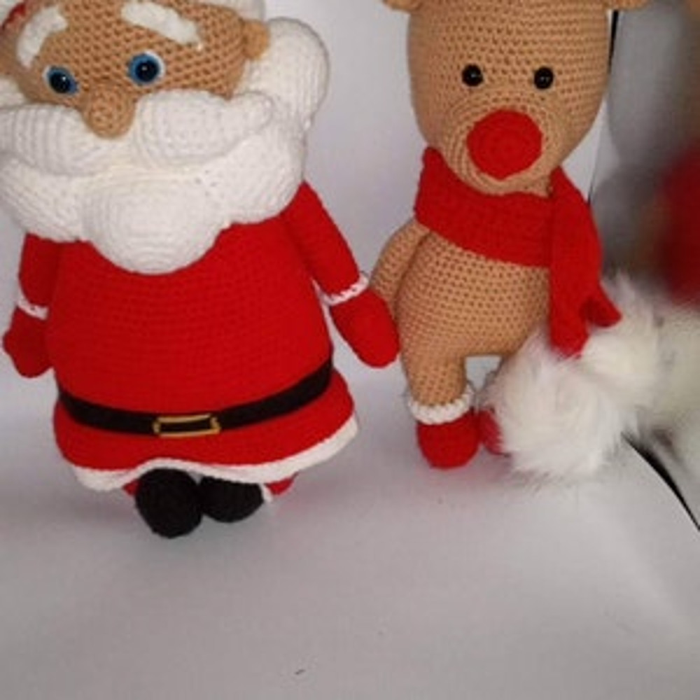 Santa Claus And Reindeer Amigurumi Pattern Two Pattern Together Amigurumi Doll Amigurumi Pdf Amigurumi Santa 9