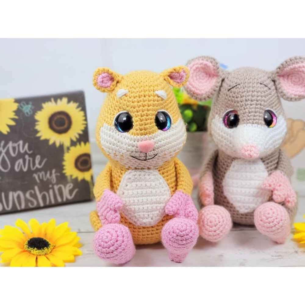 Hamstie The Hamster And Mac N Cheese The Mouse Crochet Pattern PDF Crochet Pattern 1