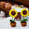 5in1 PDF File Mini Crochet Flower Pot Crochet Flowers Pot Pattern Plant Pot Knitted Flowers Mini Crochet Daisy Mini 3