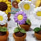 5in1 PDF File Mini Crochet Flower Pot Crochet Flowers Pot Pattern Plant Pot Knitted Flowers Mini Crochet Daisy Mini 8