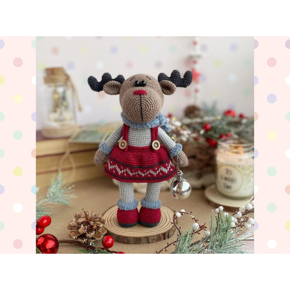 Crochet Pattern Doll Christmas Reindeer Amigurumi Pattern Christmas Reindeer TUTORIAL Doll Christmas Reindeer In Engli 11
