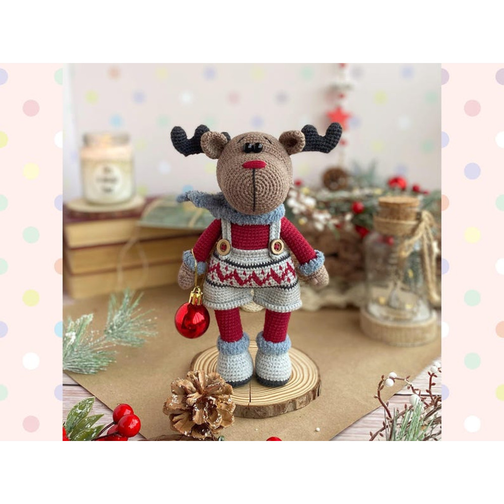 Crochet Pattern Doll Christmas Reindeer Amigurumi Pattern Christmas Reindeer TUTORIAL Doll Christmas Reindeer In Engli 12
