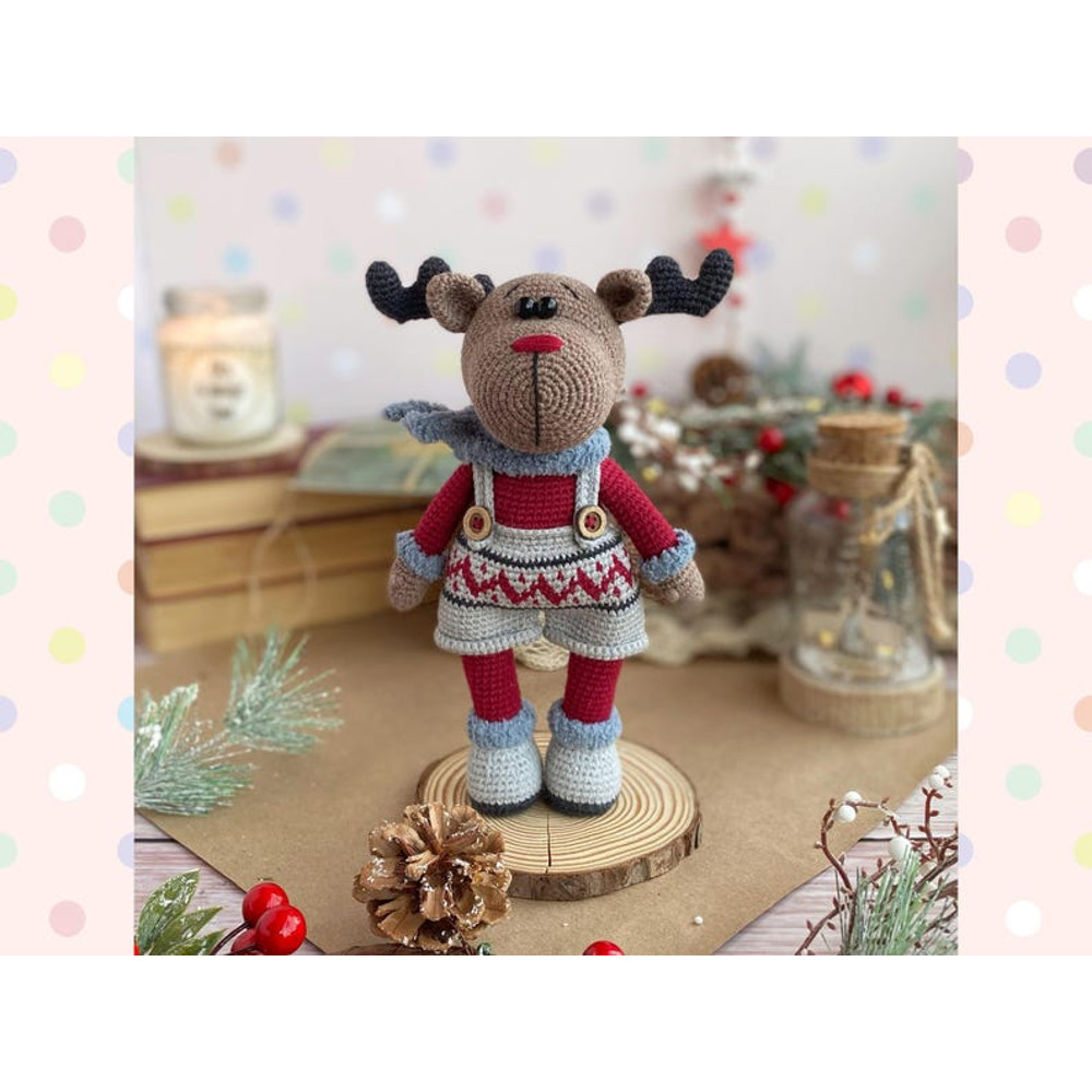 Crochet Pattern Doll Christmas Reindeer Amigurumi Pattern Christmas Reindeer TUTORIAL Doll Christmas Reindeer In Engli 13