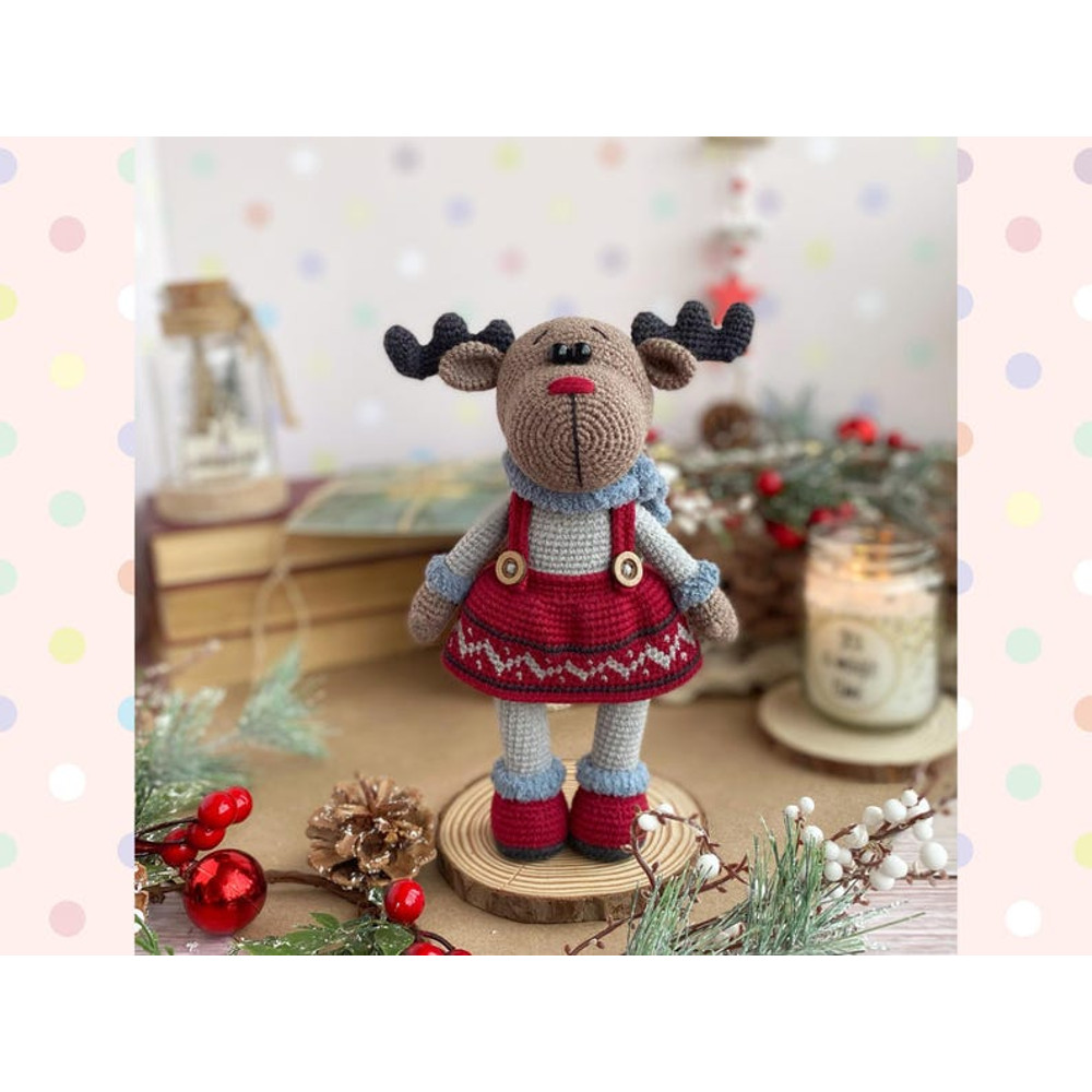 Crochet Pattern Doll Christmas Reindeer Amigurumi Pattern Christmas Reindeer TUTORIAL Doll Christmas Reindeer In Engli 14