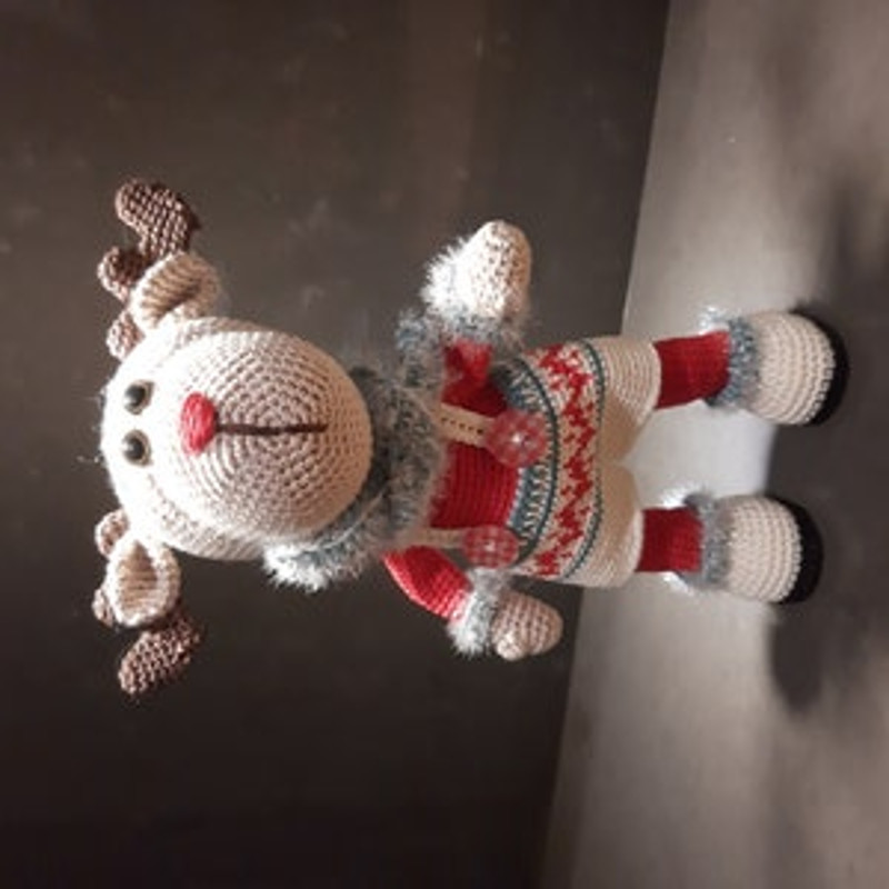 Crochet Pattern Doll Christmas Reindeer Amigurumi Pattern Christmas Reindeer TUTORIAL Doll Christmas Reindeer In Engli 2