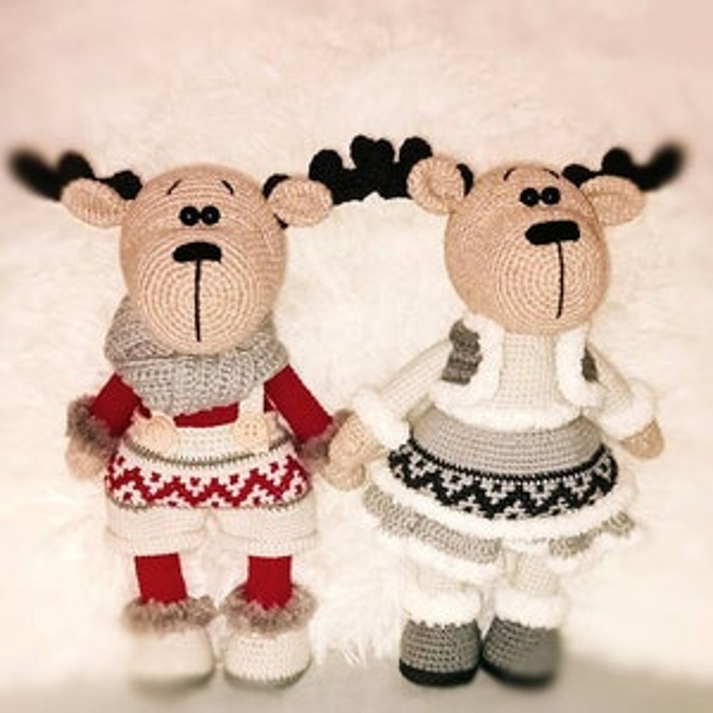 Crochet Pattern Doll Christmas Reindeer Amigurumi Pattern Christmas Reindeer TUTORIAL Doll Christmas Reindeer In Engli 3