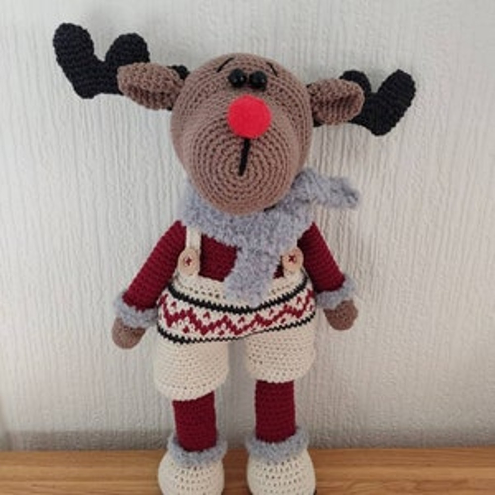 Crochet Pattern Doll Christmas Reindeer Amigurumi Pattern Christmas Reindeer TUTORIAL Doll Christmas Reindeer In Engli 4