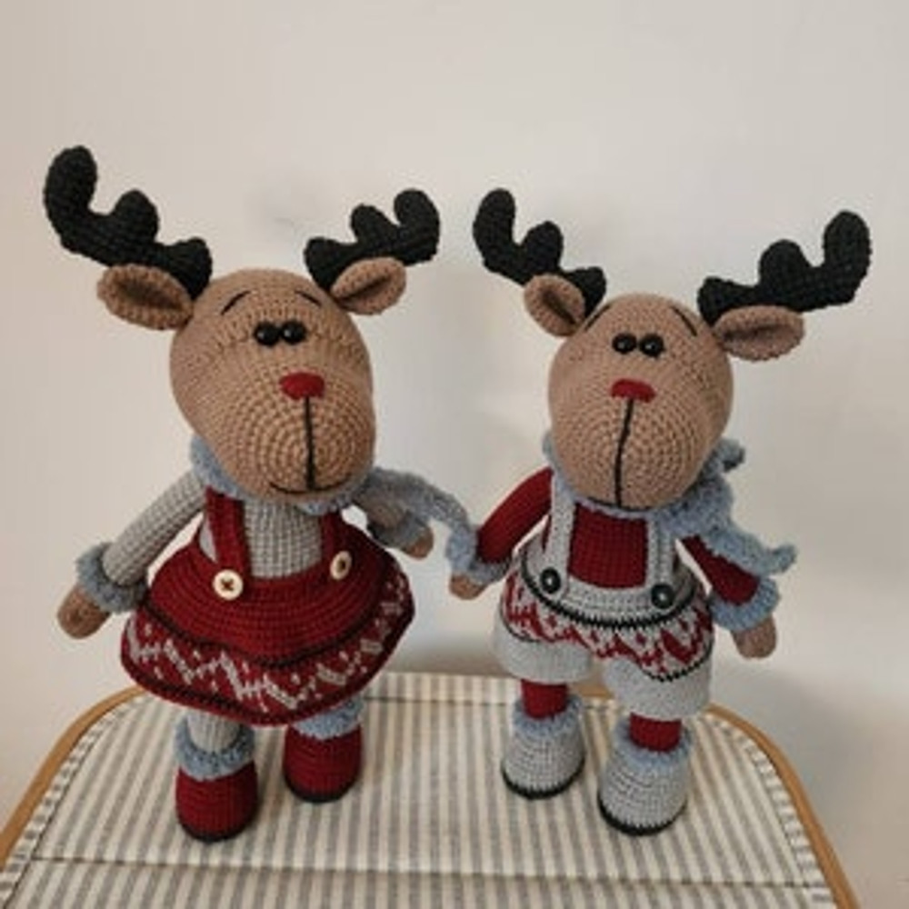Crochet Pattern Doll Christmas Reindeer Amigurumi Pattern Christmas Reindeer TUTORIAL Doll Christmas Reindeer In Engli 6