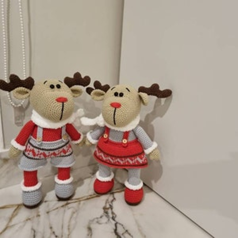 Crochet Pattern Doll Christmas Reindeer Amigurumi Pattern Christmas Reindeer TUTORIAL Doll Christmas Reindeer In Engli 7