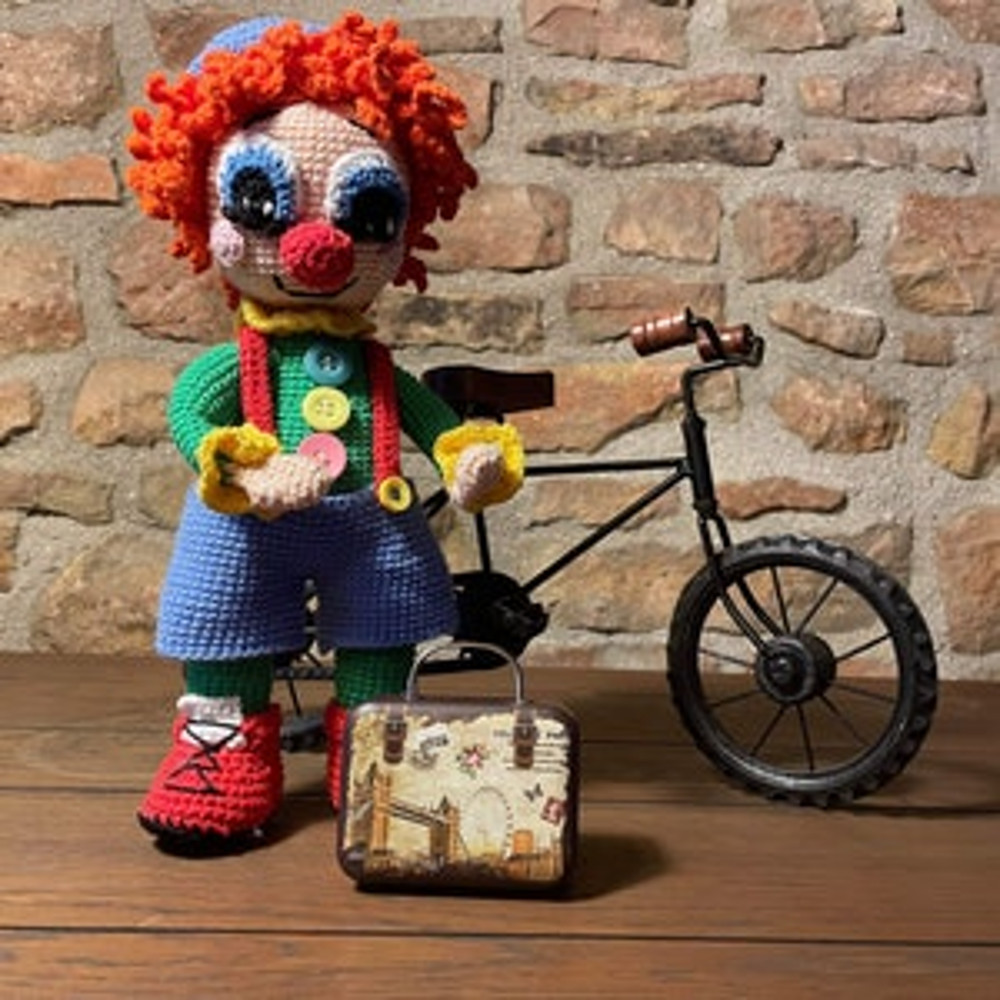 Crochet Pattern Doll Clown Amigurumi Clown TUTORIAL Doll Clown In English Spanish In PDF 1