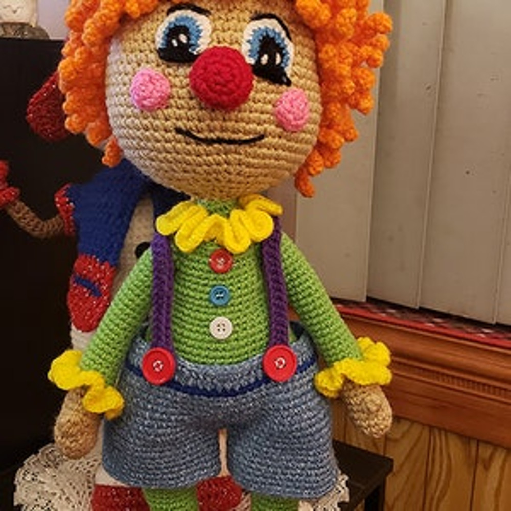 Crochet Pattern Doll Clown Amigurumi Clown TUTORIAL Doll Clown In English Spanish In PDF 3