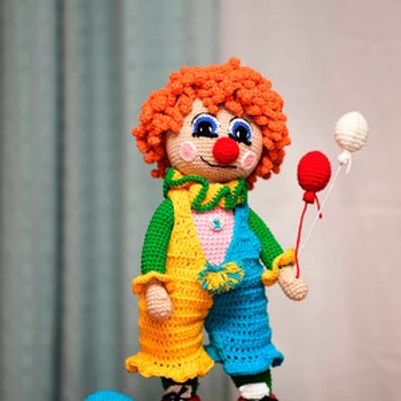 Crochet Pattern Doll Clown Amigurumi Clown TUTORIAL Doll Clown In English Spanish In PDF 11