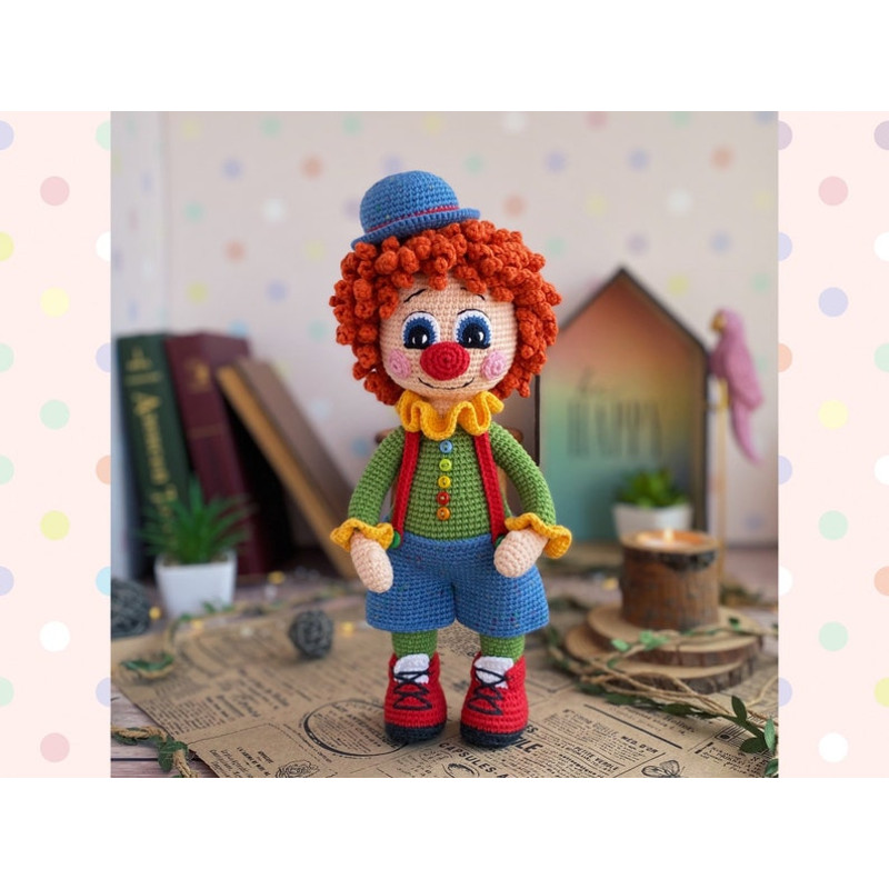 Crochet Pattern Doll Clown Amigurumi Clown TUTORIAL Doll Clown In English Spanish In PDF 13