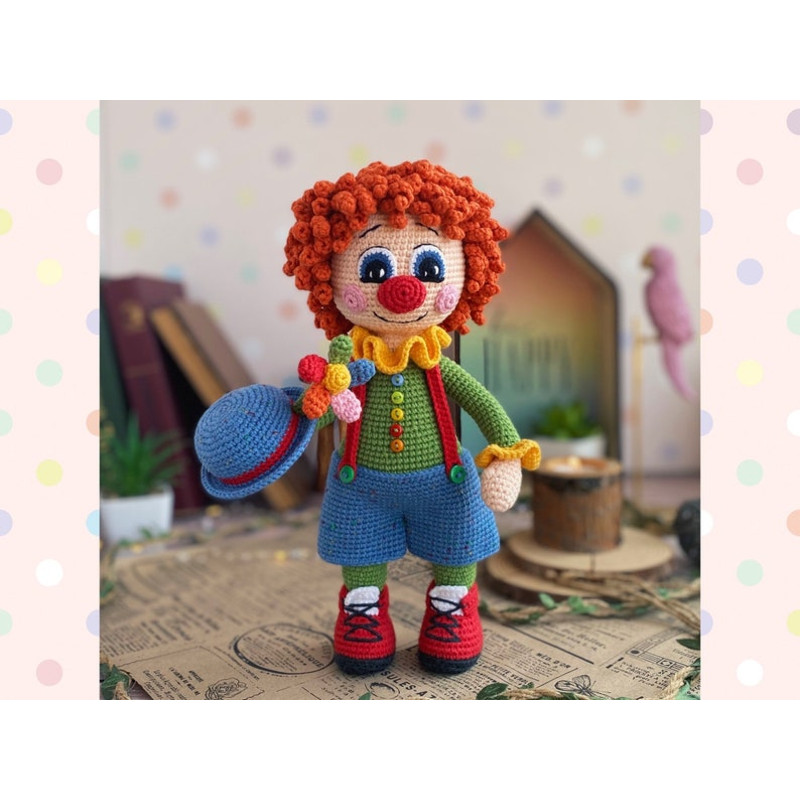 Crochet Pattern Doll Clown Amigurumi Clown TUTORIAL Doll Clown In English Spanish In PDF 14