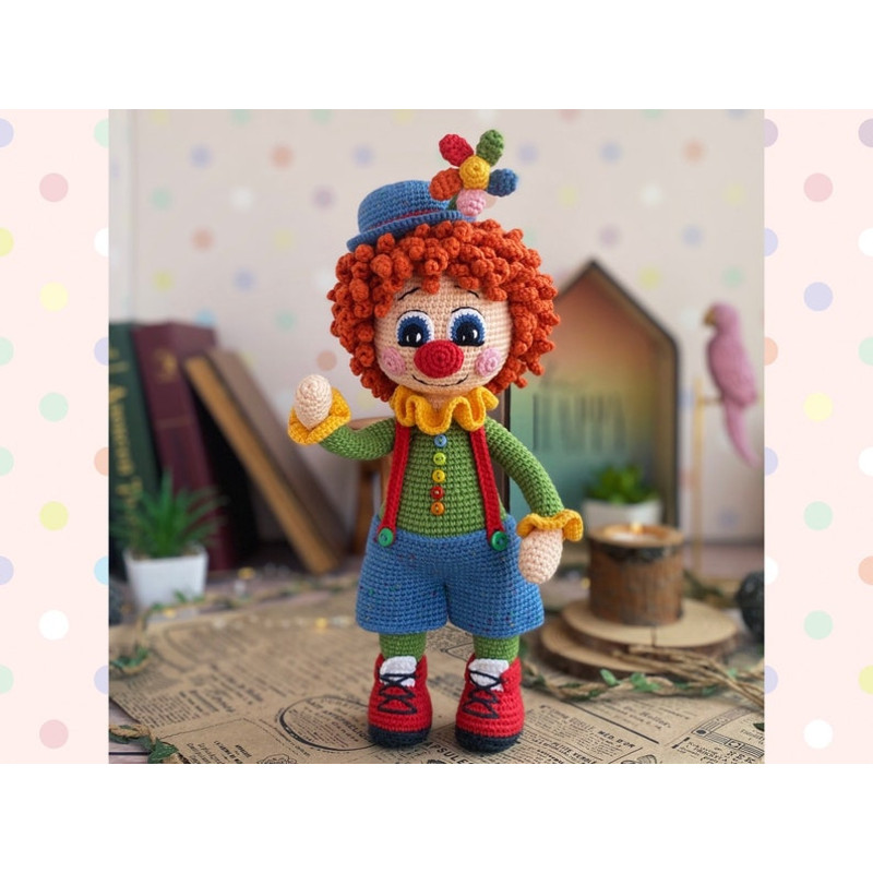Crochet Pattern Doll Clown Amigurumi Clown TUTORIAL Doll Clown In English Spanish In PDF 16