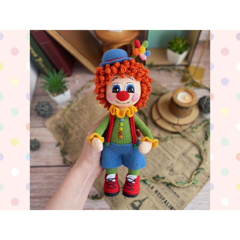 Crochet Pattern Doll Clown Amigurumi Clown TUTORIAL Doll Clown In English Spanish In PDF 18