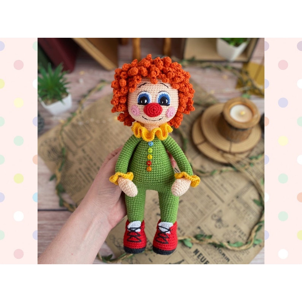 Crochet Pattern Doll Clown Amigurumi Clown TUTORIAL Doll Clown In English Spanish In PDF 19