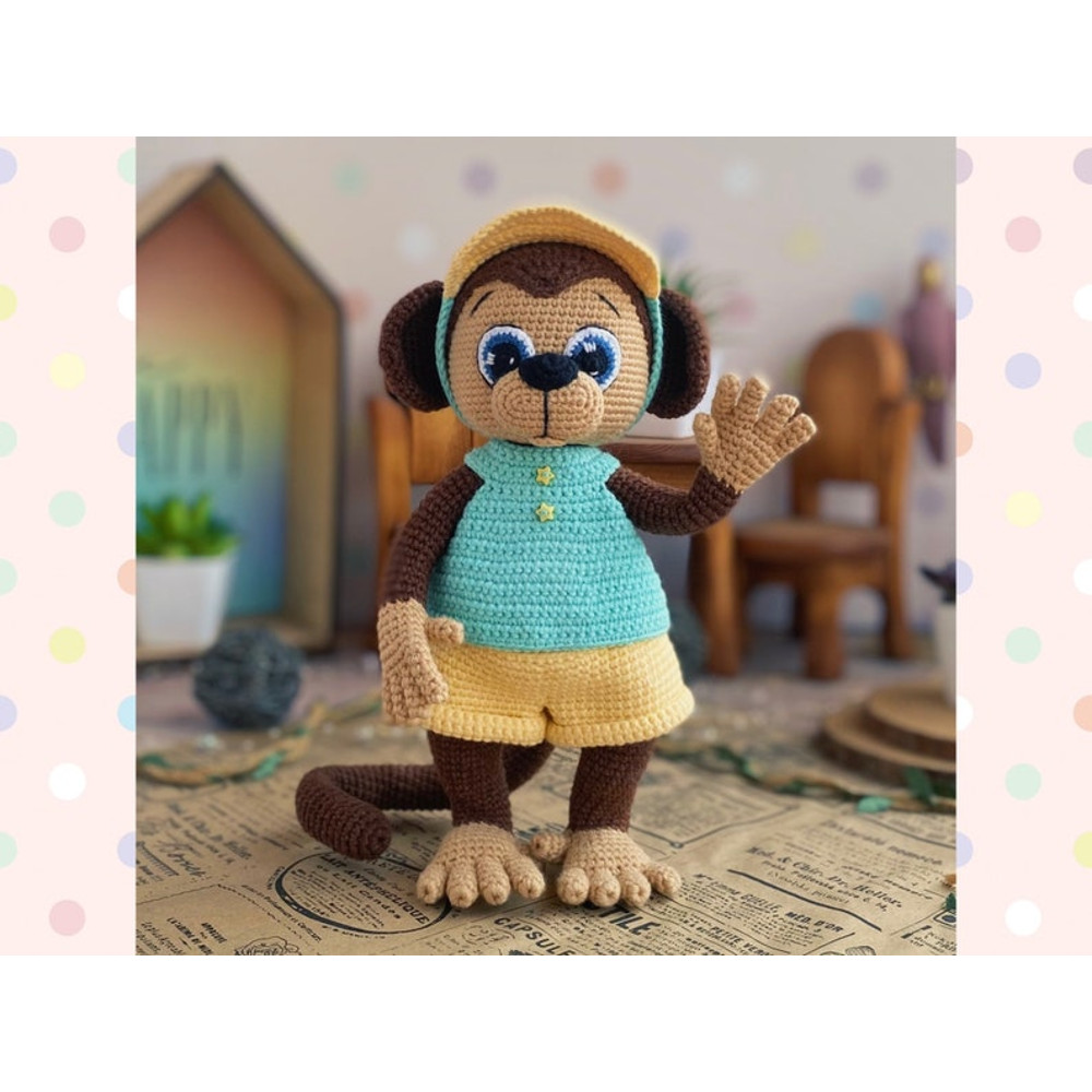 Crochet Pattern Doll Monkeys Girl And Boy Tutorial Monkeys In English In PDF Amigurumi Monkeys Animal Patterns 4