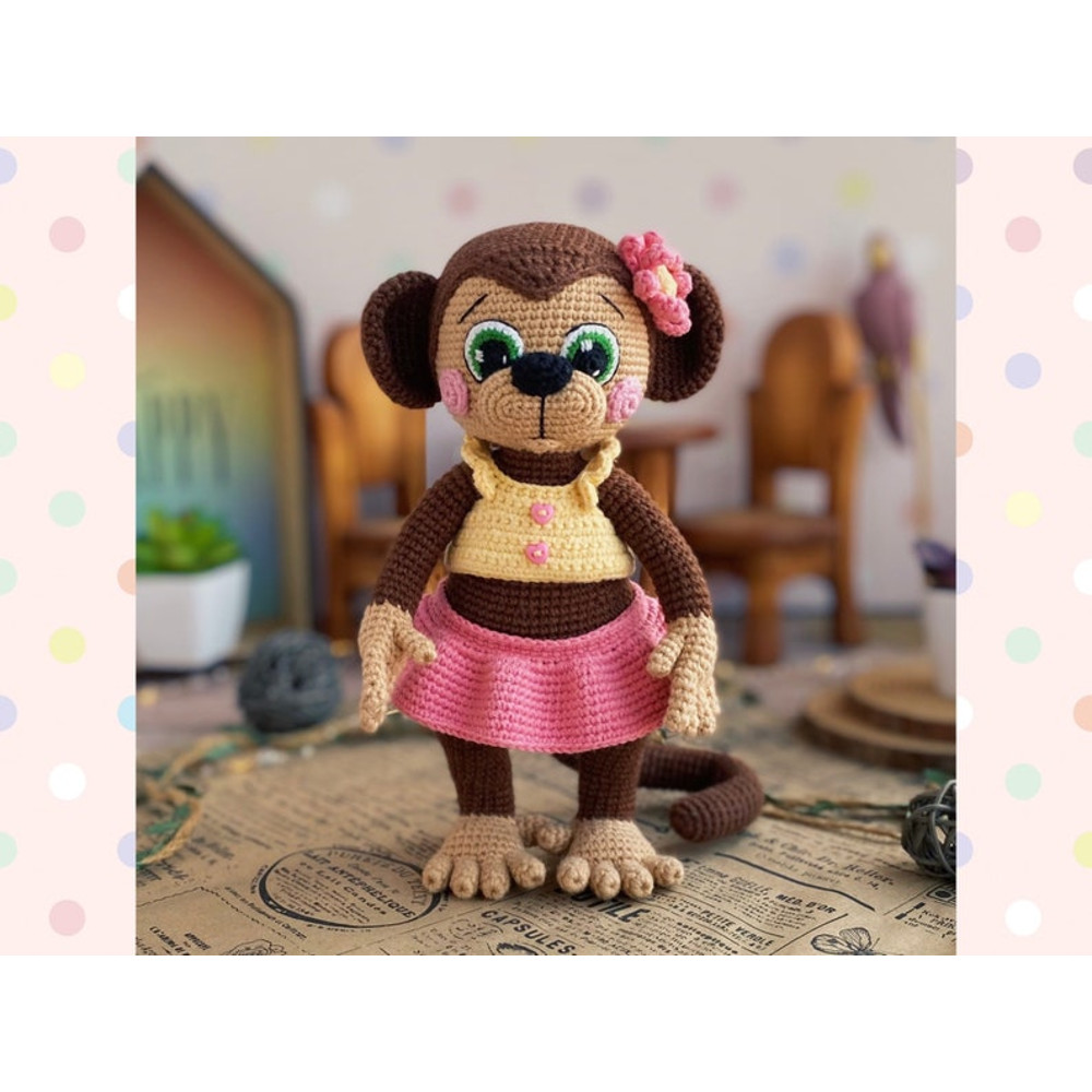 Crochet Pattern Doll Monkeys Girl And Boy Tutorial Monkeys In English In PDF Amigurumi Monkeys Animal Patterns 5