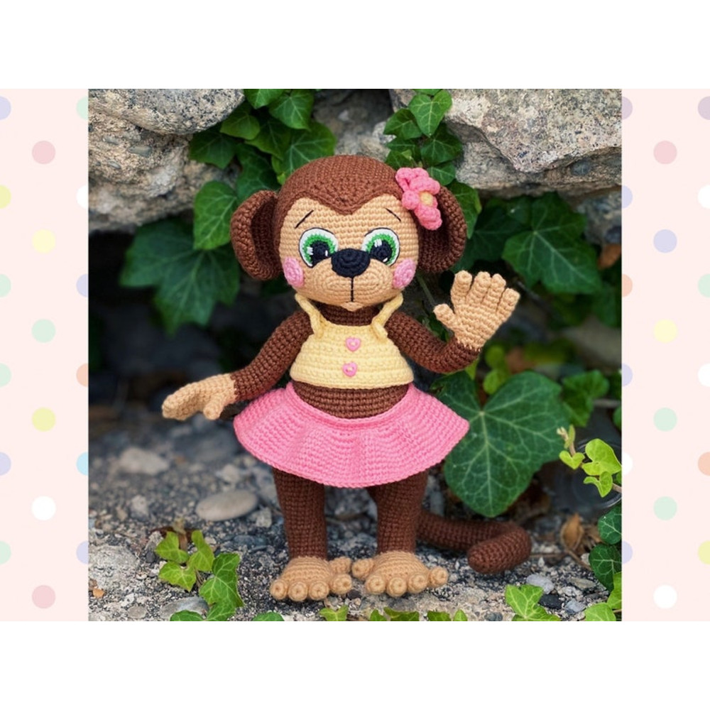 Crochet Pattern Doll Monkeys Girl And Boy Tutorial Monkeys In English In PDF Amigurumi Monkeys Animal Patterns 6