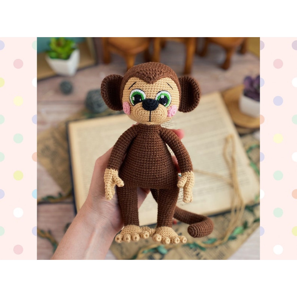 Crochet Pattern Doll Monkeys Girl And Boy Tutorial Monkeys In English In PDF Amigurumi Monkeys Animal Patterns 8
