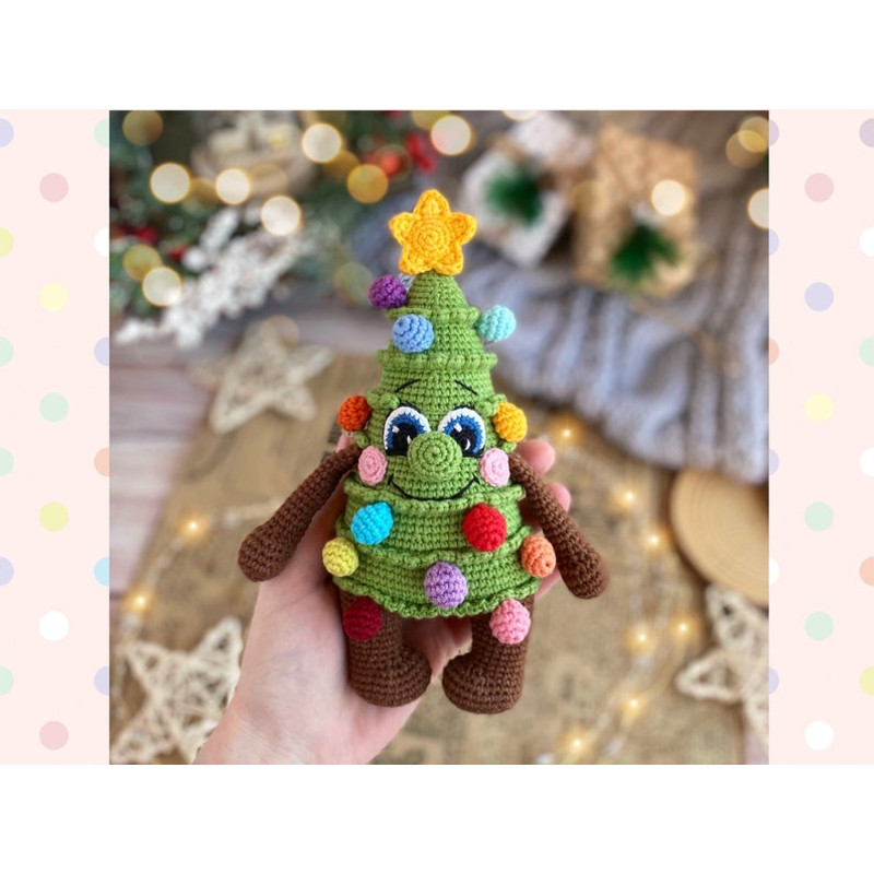 Crochet Pattern Doll Funny Christmas Tree Amigurumi Pattern Christmas Tree TUTORIAL Doll Christmas Tree In English In 1