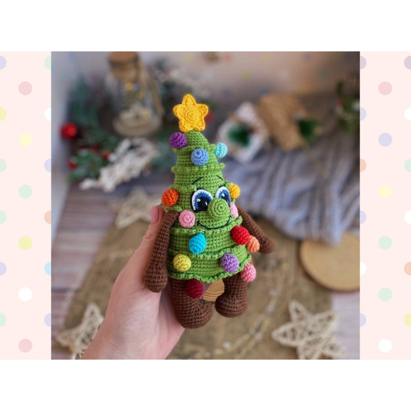 Crochet Pattern Doll Funny Christmas Tree Amigurumi Pattern Christmas Tree TUTORIAL Doll Christmas Tree In English In 7