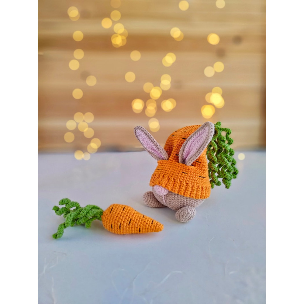 Crochet Patterns Gnome Carrot Crochet Spring Easter Gnome Patterns Crochet Garden Gnome Decor Amigurumi Crochet Gnome 3