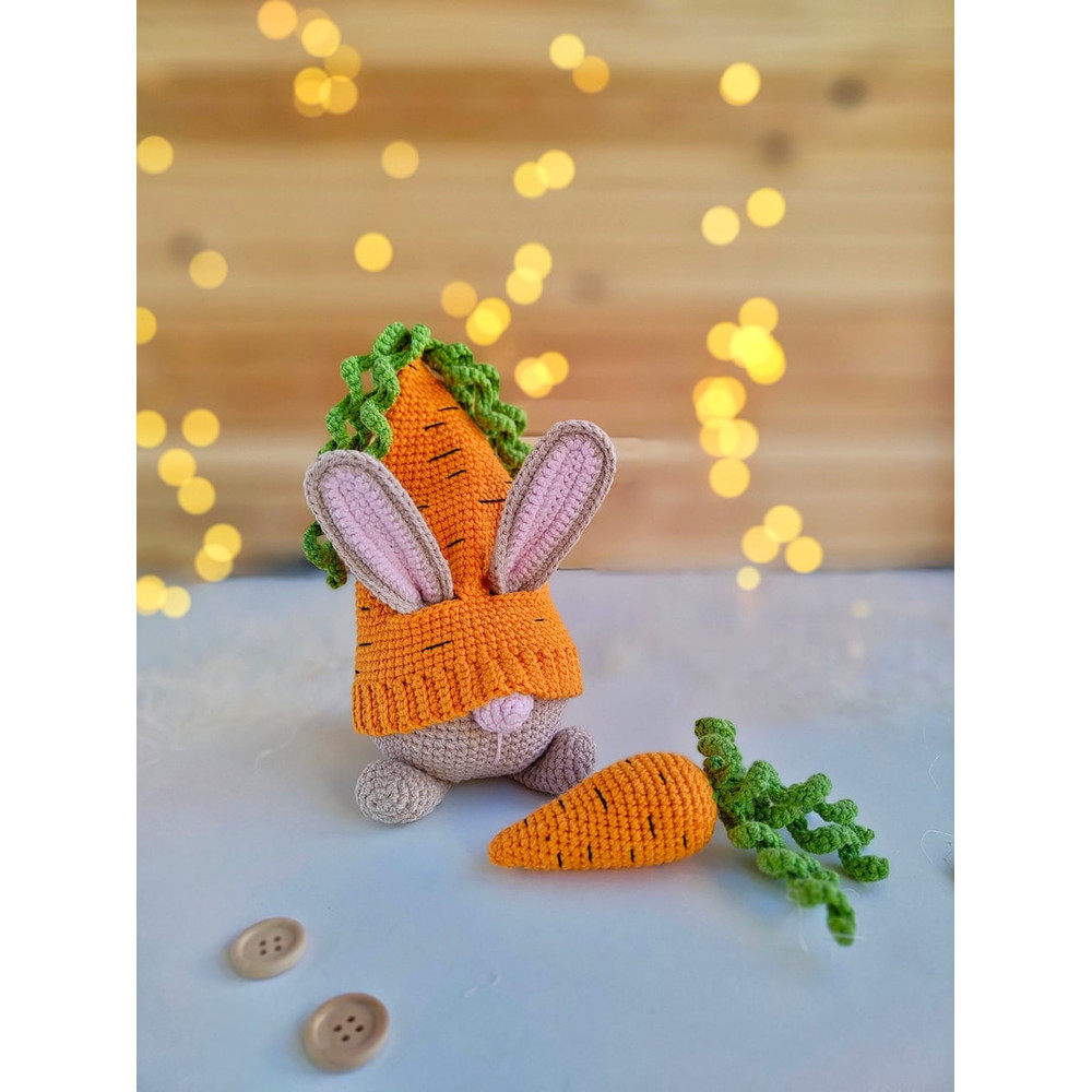 Crochet Patterns Gnome Carrot Crochet Spring Easter Gnome Patterns Crochet Garden Gnome Decor Amigurumi Crochet Gnome 4