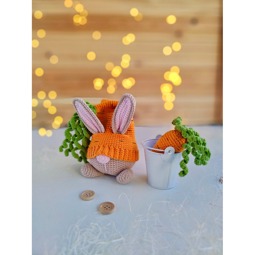 Crochet Patterns Gnome Carrot Crochet Spring Easter Gnome Patterns Crochet Garden Gnome Decor Amigurumi Crochet Gnome 5