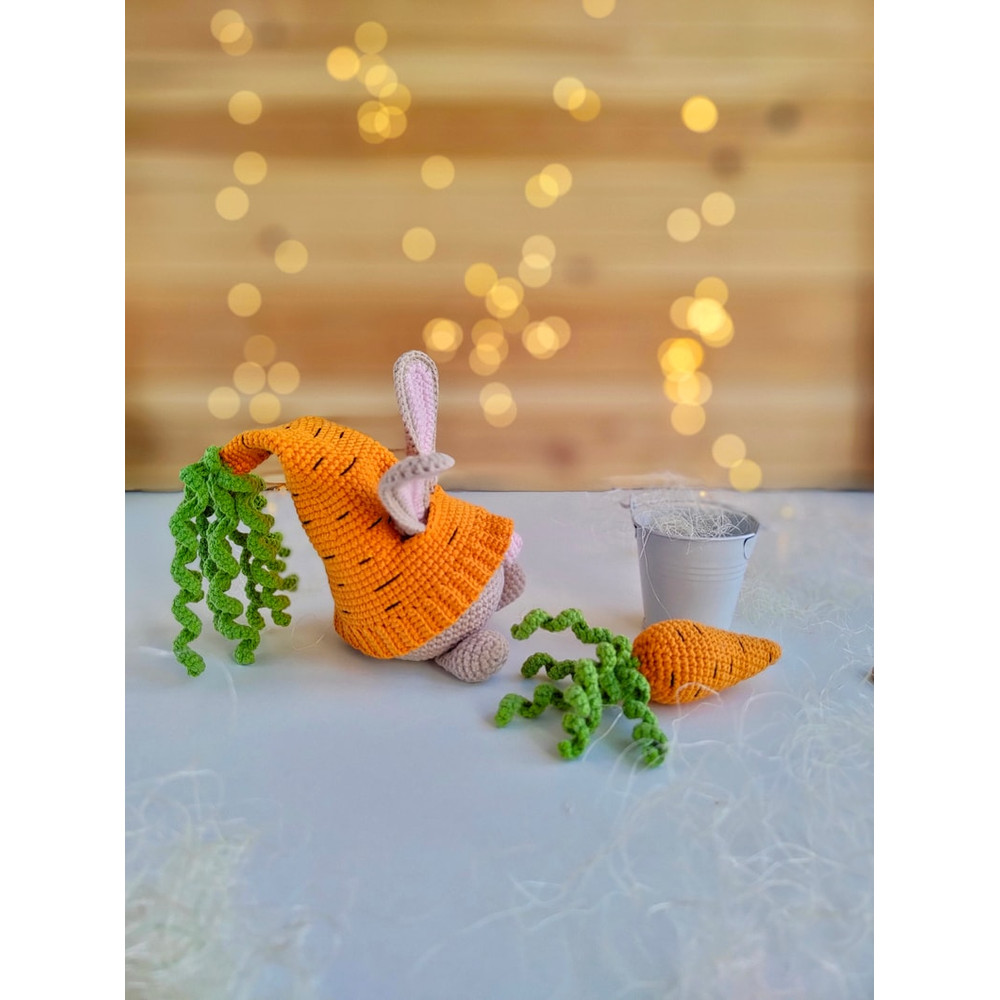 Crochet Patterns Gnome Carrot Crochet Spring Easter Gnome Patterns Crochet Garden Gnome Decor Amigurumi Crochet Gnome 6