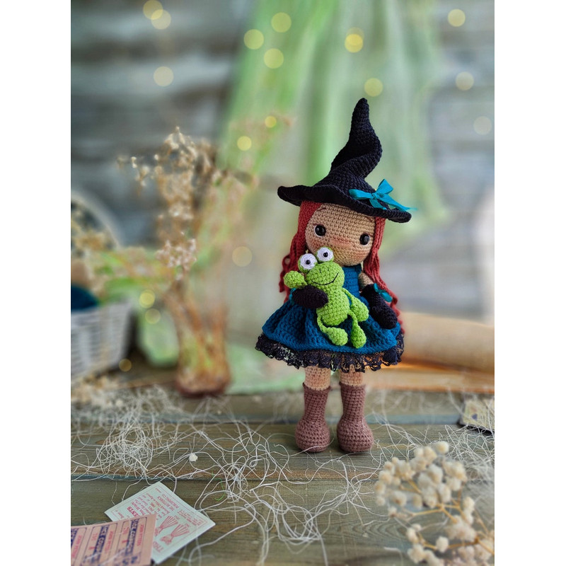 Crochet Pattern For Julia The Doll Halloween Amigurumi Crochet Witch Doll English PDF File 7