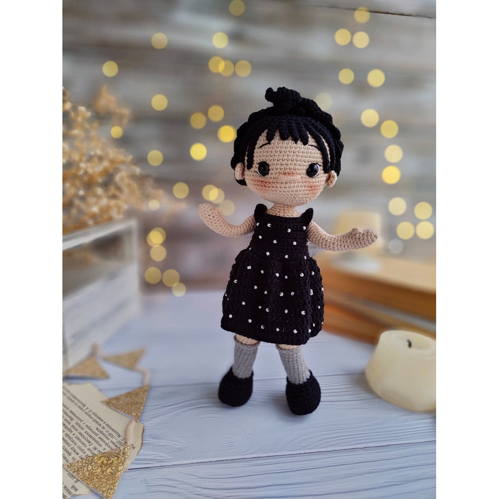 Crochet Pattern For Wednesday The Doll Amigurumi English PDF File 1