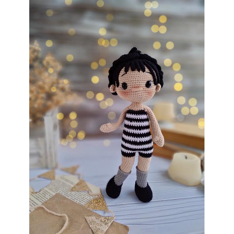 Crochet Pattern For Wednesday The Doll Amigurumi English PDF File 8