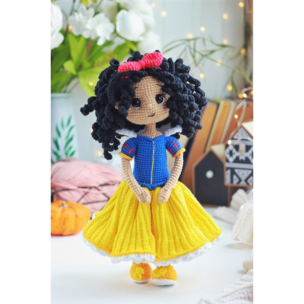 Princess Snow Amigurumi Doll Crochet Pattern PDF English Spain Amigurumi Handmade 0