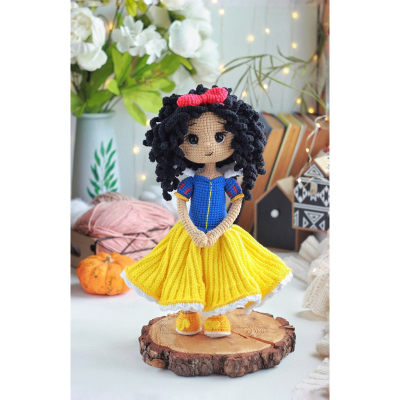 Princess Snow Amigurumi Doll Crochet Pattern PDF English Spain Amigurumi Handmade 1