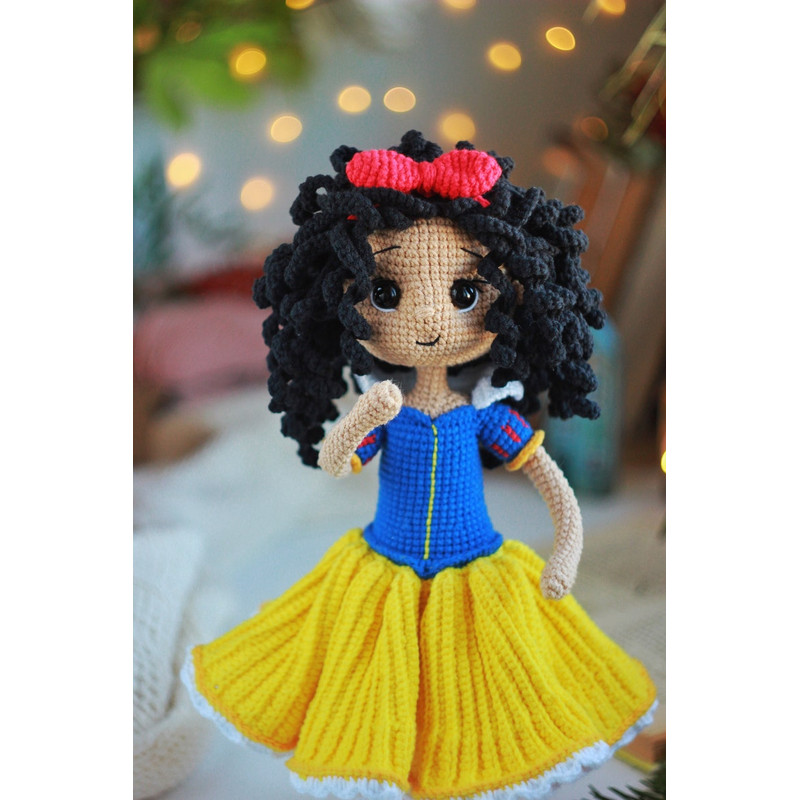 Princess Snow Amigurumi Doll Crochet Pattern PDF English Spain Amigurumi Handmade 4