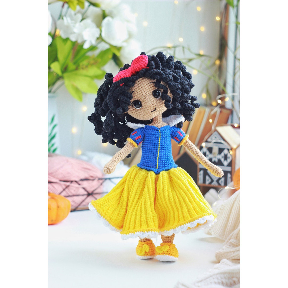 Princess Snow Amigurumi Doll Crochet Pattern PDF English Spain Amigurumi Handmade 5