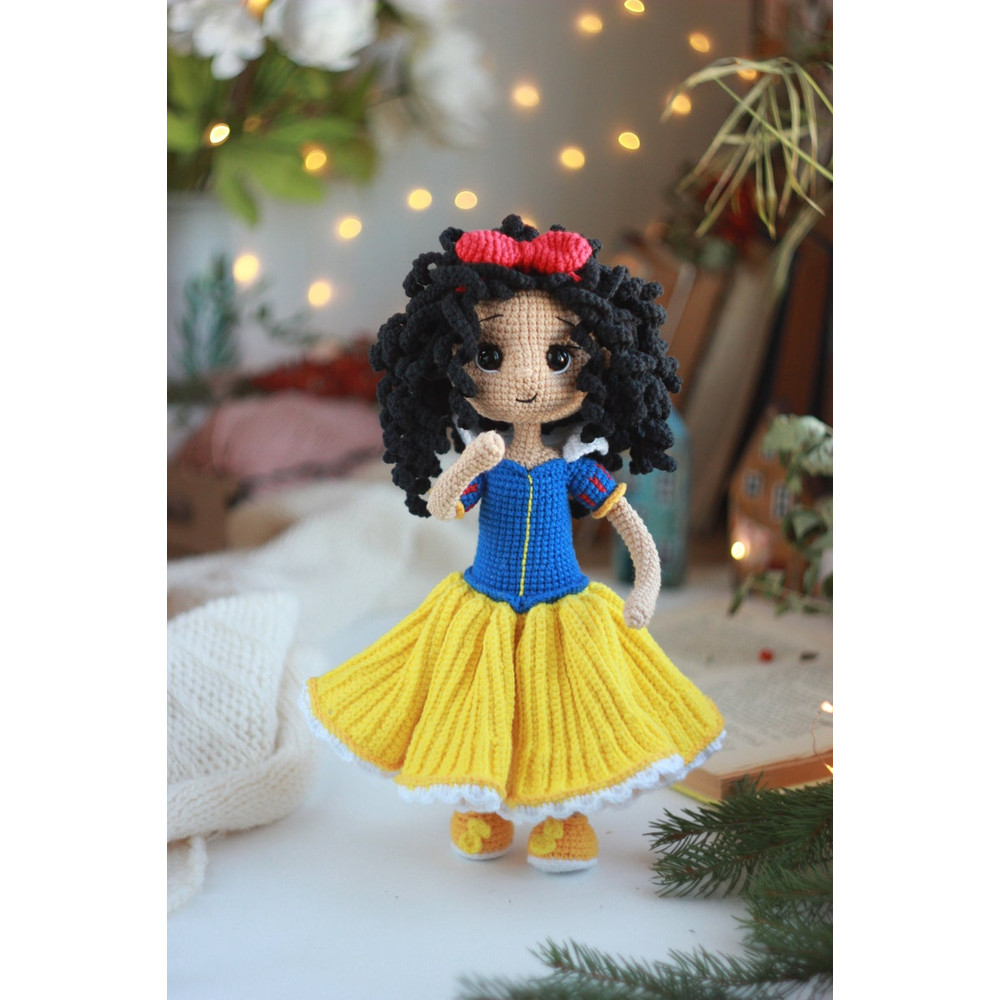 Princess Snow Amigurumi Doll Crochet Pattern PDF English Spain Amigurumi Handmade 7