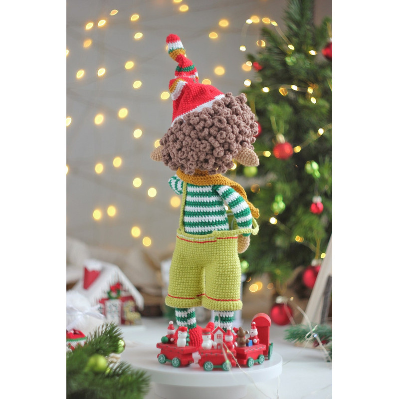Little Santas Helper Crochet Toy Cute Christmas Elf PDF ENGLISH Pattern Elf Crochet Pattern Animals Amigurumi 4