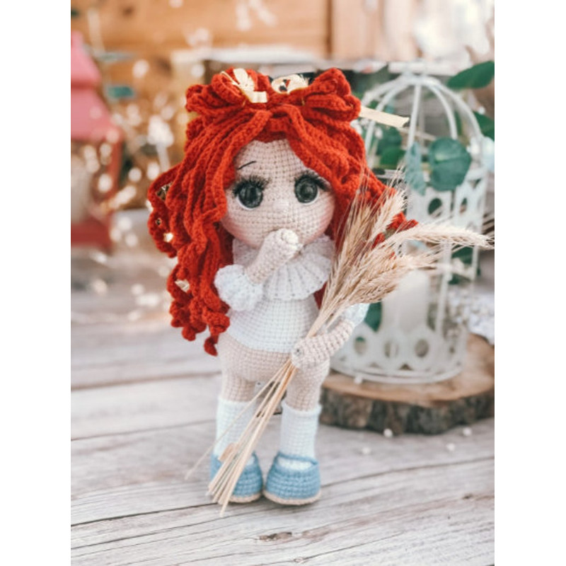 DOLL Crochet Pattern English Amigurumi Adelina The Bucky Handmade 2