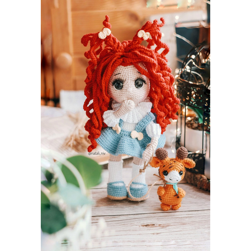 DOLL Crochet Pattern English Amigurumi Adelina The Bucky Handmade 5