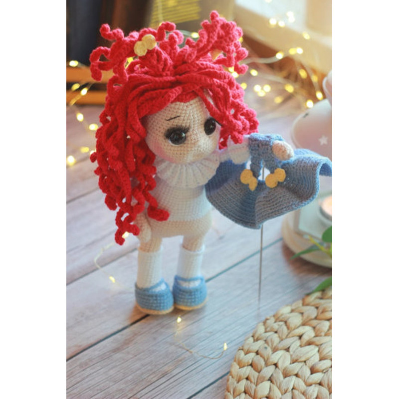 DOLL Crochet Pattern English Amigurumi Adelina The Bucky Handmade 8