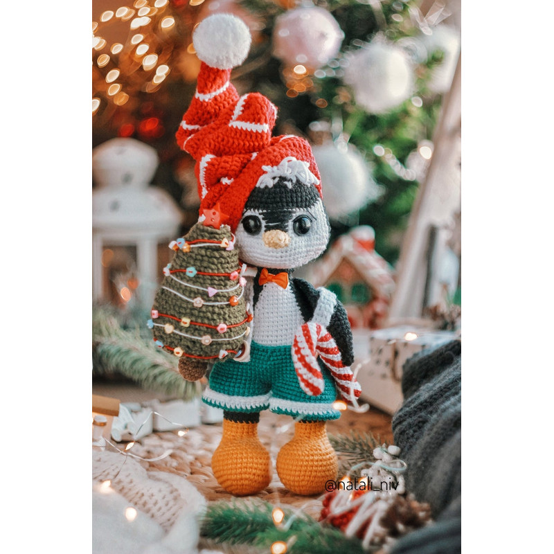 Crochet Pattern Christmas PDF Animals English Amigurumi Toy Handmade 6