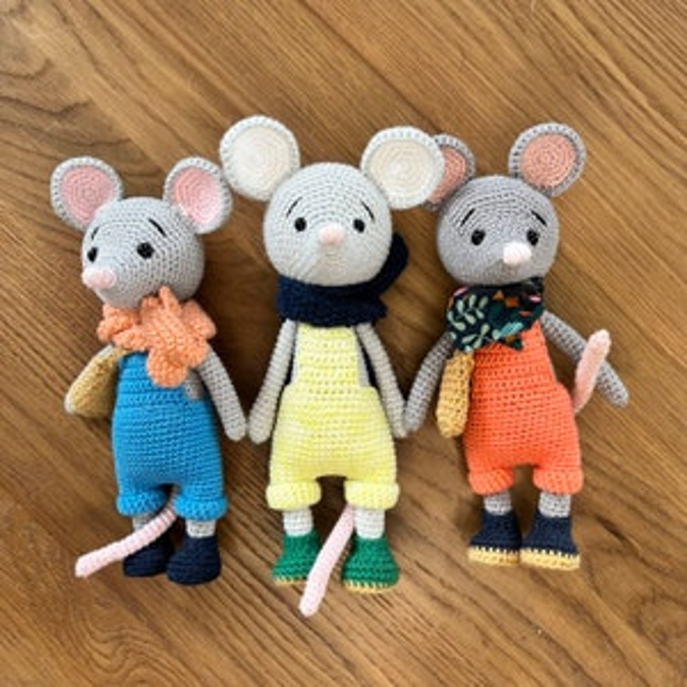 Crochet PATTERN Mouse Amigurumi Tutorial PDF In English 3